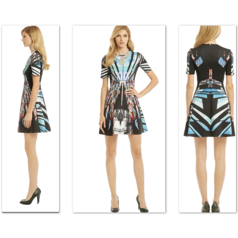 Clover Canyon Moscow Mixup Scuba Small Dress Sz S